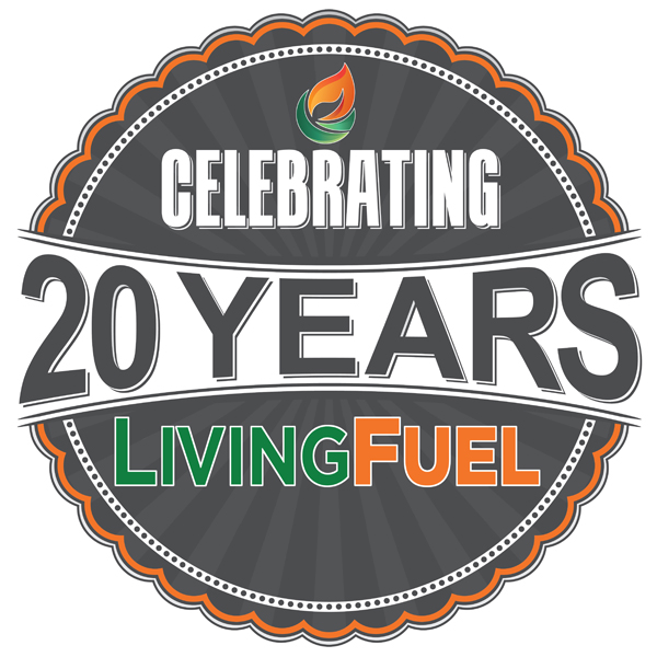 Living Fuel 20th Anniversary logo